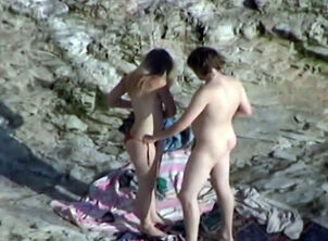 couple on nude beach