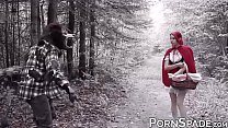 Filling redheads tight little teen pussy