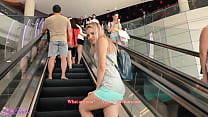Remote Vibrator In a Public Place – Blowjob, Riding And Oral Creampie In a Hotel
