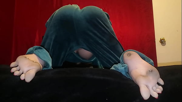 Rika Fucked In Forest Green Velour Tracksuit!