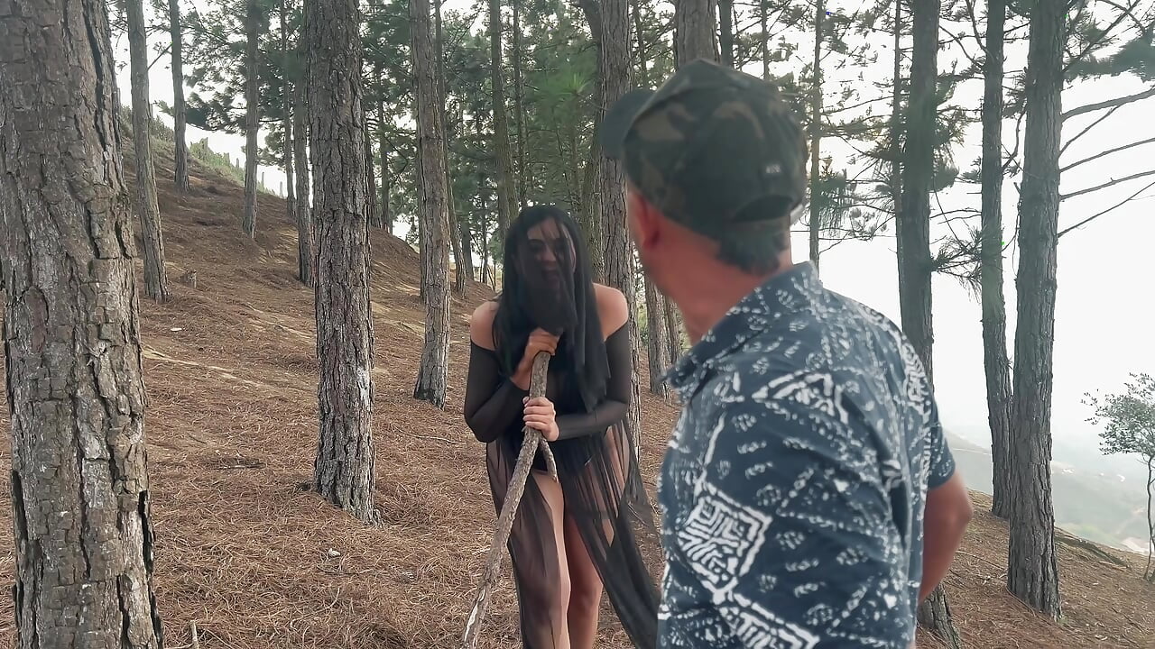 The forest witch fucks a defenseless man