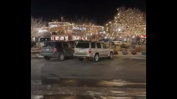 Walking around outdoor mall naked