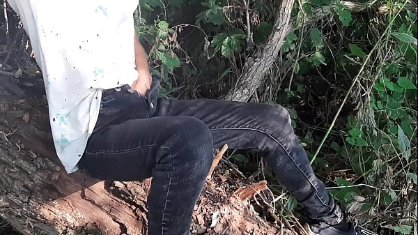 Risky female masturbation in clothes outdoors in the forest – Girls fly orgasm