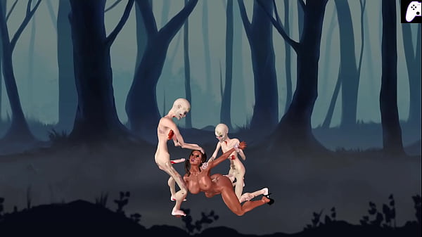 | ValKaree | Military woman explores a forest but gets fucked quickly by zombies with hard cocks who cum on her face and big ass | Hentai Gameplay P1 |