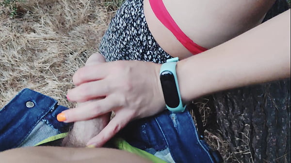 Very risky fucking in the forest with cute sea views 4K